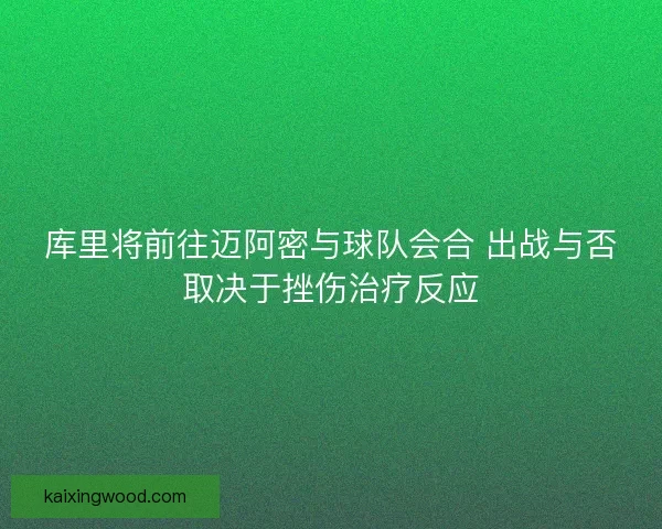 库里将前往迈阿密与球队会合 出战与否取决于挫伤治疗反应